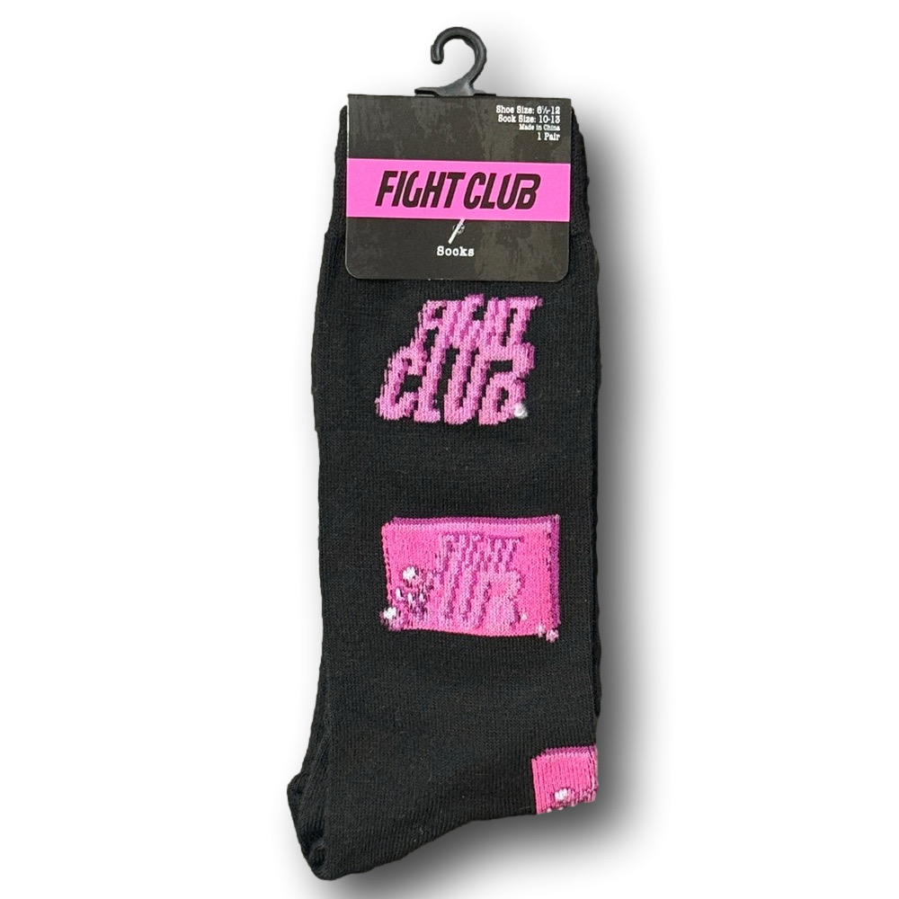 3/$20 Fight Club Movie Funny Novelty Crew Socks - NWT
